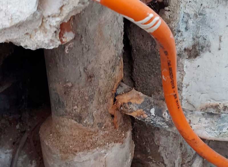 Retirada de amianto - tuberías de amianto